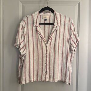 Red White Blue Stripe Top